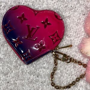 Louis Vuitton Vernis Patent Porte Monnaie Wallet Coeur Sunrise